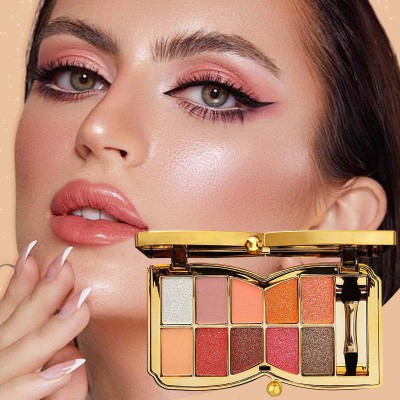 GlitterEyeshadow 1+1 GRATIS: Skinnende Glitternuance Øjenskyggepalet