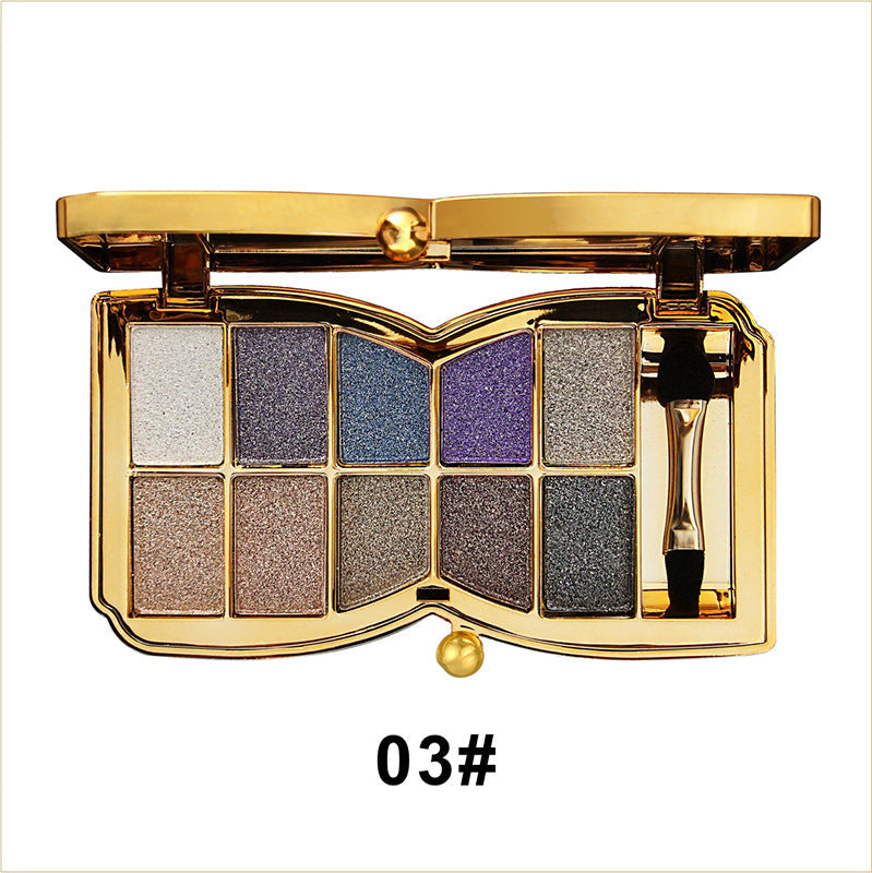 GlitterEyeshadow 1+1 GRATIS: Skinnende Glitternuance Øjenskyggepalet
