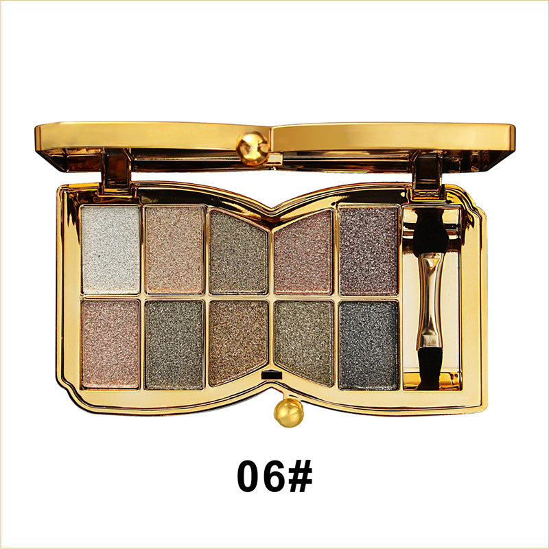 GlitterEyeshadow 1+1 GRATIS: Skinnende Glitternuance Øjenskyggepalet