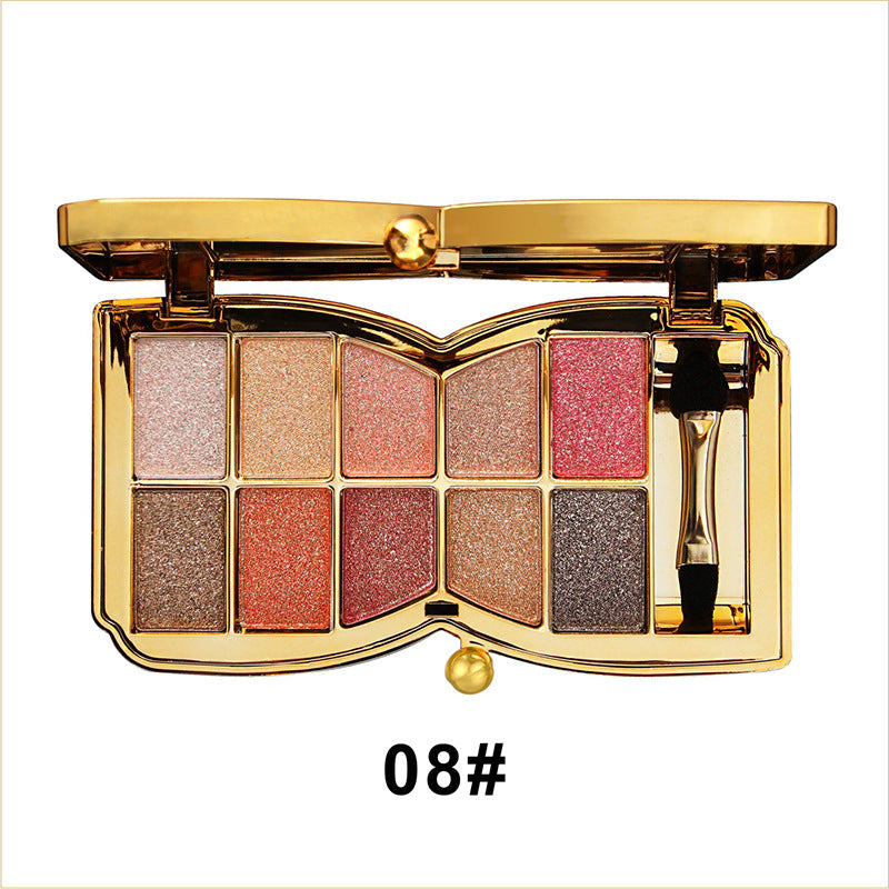 GlitterEyeshadow 1+1 GRATIS: Skinnende Glitternuance Øjenskyggepalet