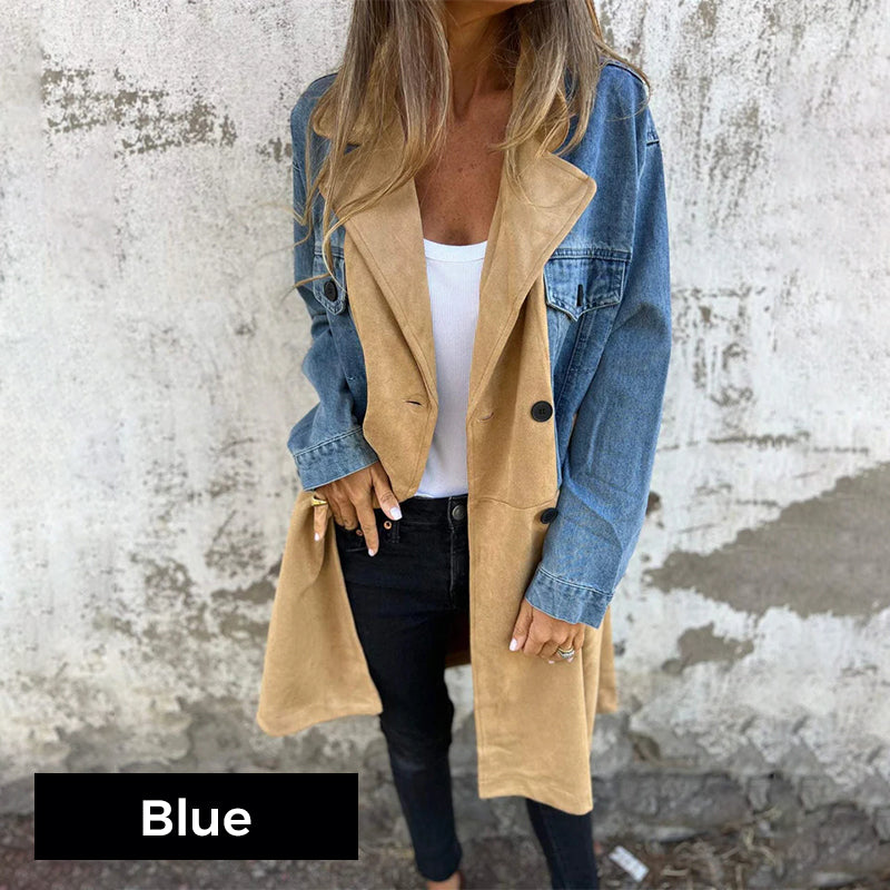 Icone™ LongCoat: Mellemlang Trenchcoat Med Stilfuld Krave Og Lommer