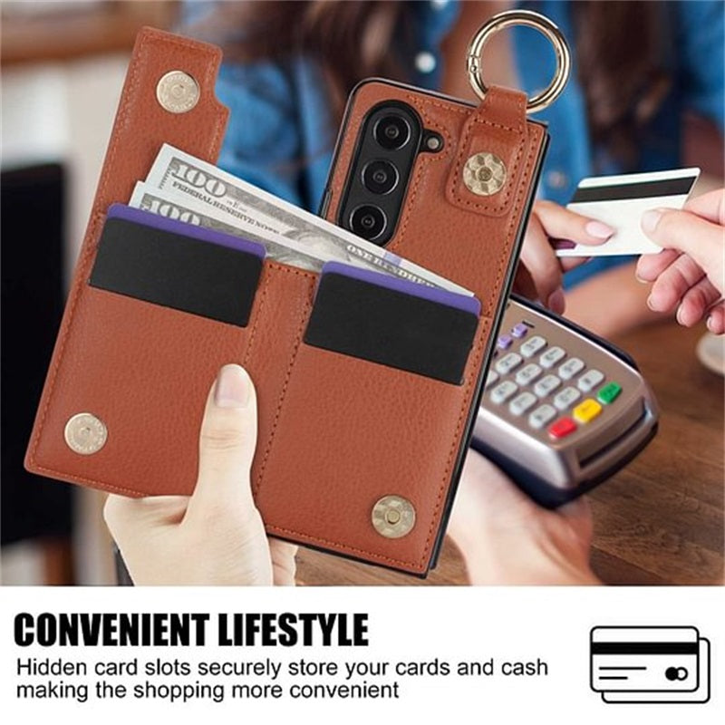Icone™ FoldingCase: 3-i-1 Foldbart Telefon, Kort Og Pung Etui