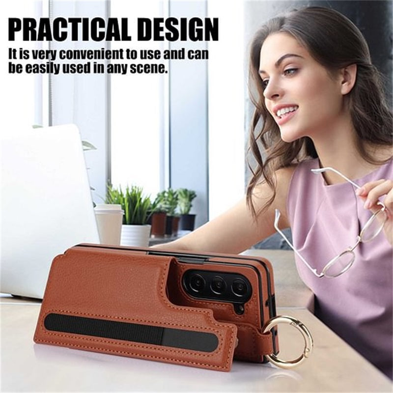 Icone™ FoldingCase: 3-i-1 Foldbart Telefon, Kort Og Pung Etui