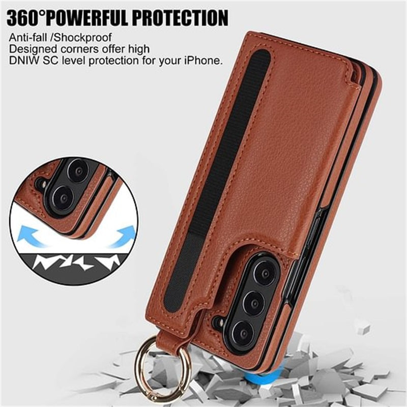 Icone™ FoldingCase: 3-i-1 Foldbart Telefon, Kort Og Pung Etui