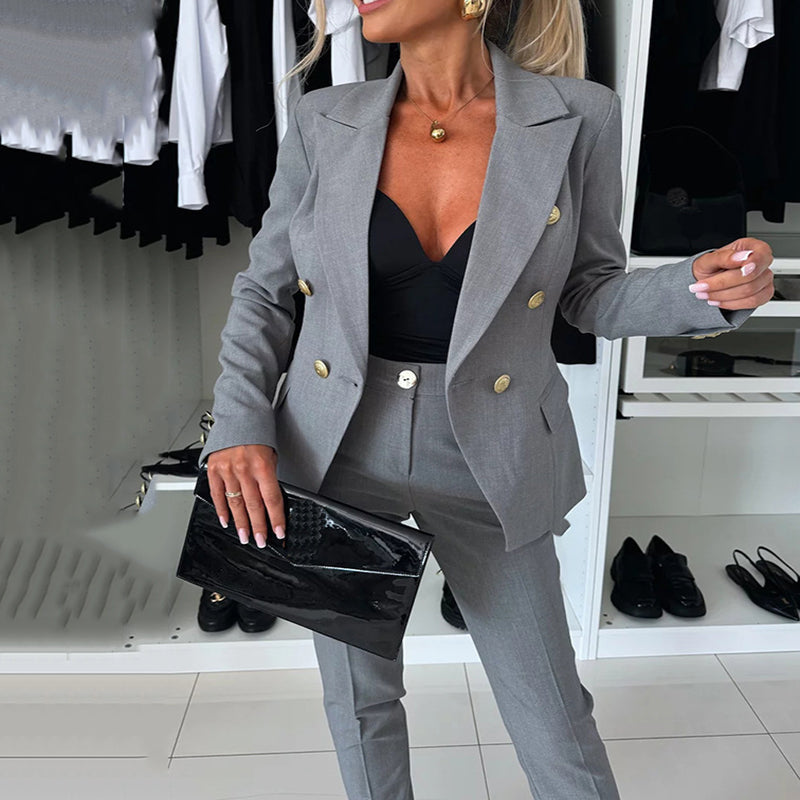 Icone™ FormalWear: Blazer Og Buksedragt Til Kvinder, Elegant Og Formelt Sæt
