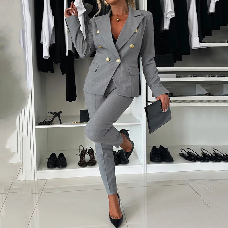 Icone™ FormalWear: Blazer Og Buksedragt Til Kvinder, Elegant Og Formelt Sæt