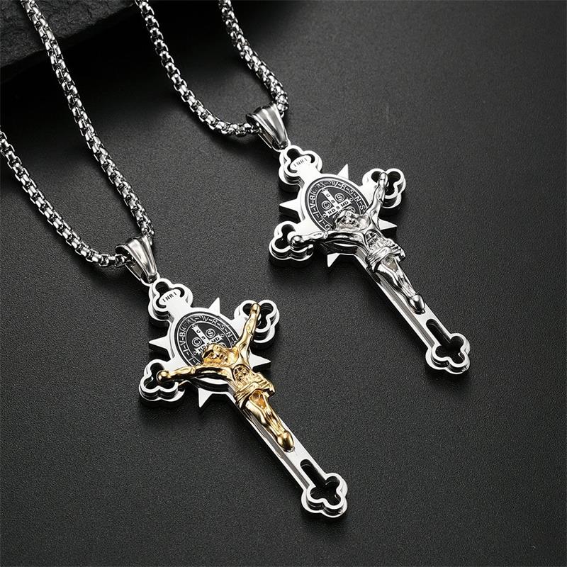 Jewelance™ CrossProtection 1+1 GRATIS: Åndelig Beskyttelse Kors Vedhæng Halskæde Med Gaveæske