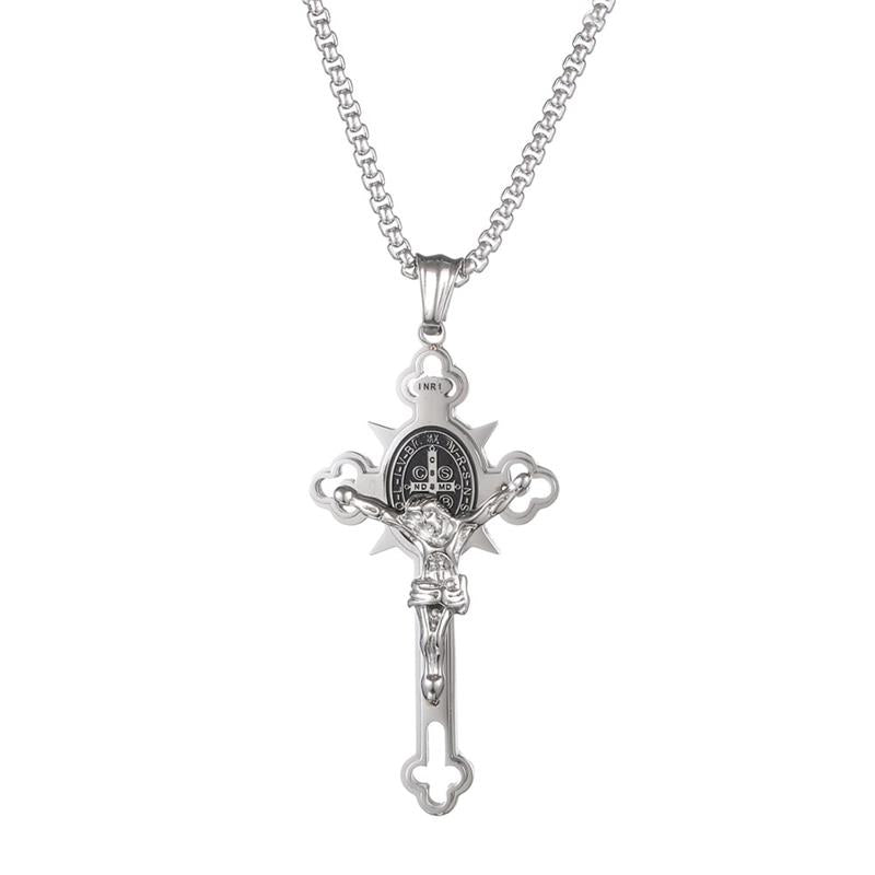 Jewelance™ CrossProtection 1+1 GRATIS: Åndelig Beskyttelse Kors Vedhæng Halskæde Med Gaveæske