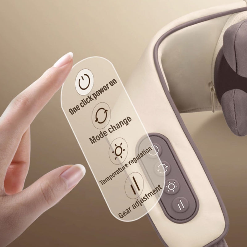 NeckMassager: Beroligende Hede Afslappende Nakke Og Skuldermassageapparat