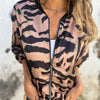 Icone™ ZebraJacket: Elegant Stilfuld Zebramønster Jakke