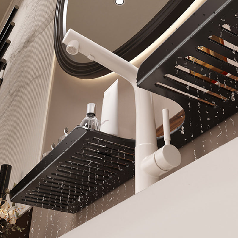GlideHold® BathroomRack™: Moderne Sugning Badeværelsesstativ Med U-Rilledesign