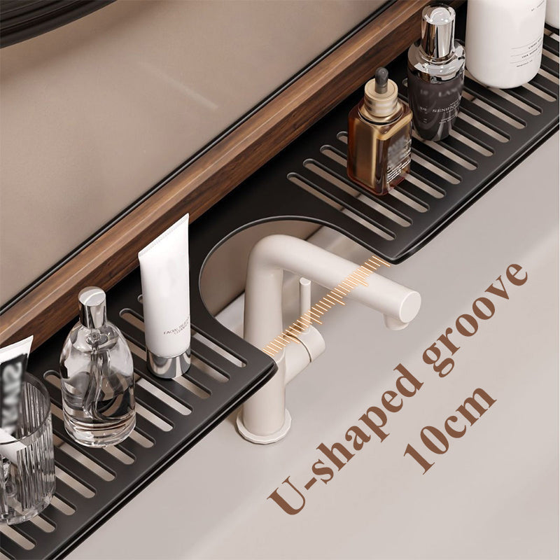 GlideHold® BathroomRack™: Moderne Sugning Badeværelsesstativ Med U-Rilledesign