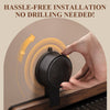 GlideHold® BathroomRack™: Moderne Sugning Badeværelsesstativ Med U-Rilledesign
