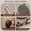 GlideHold® BathroomRack™: Moderne Sugning Badeværelsesstativ Med U-Rilledesign