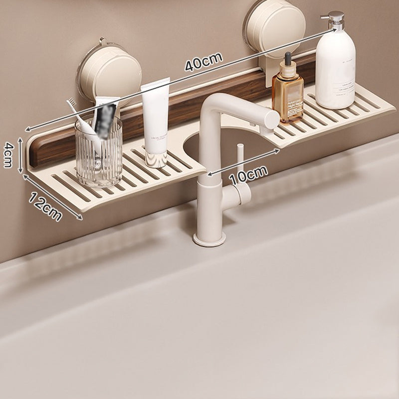 GlideHold® BathroomRack™: Moderne Sugning Badeværelsesstativ Med U-Rilledesign