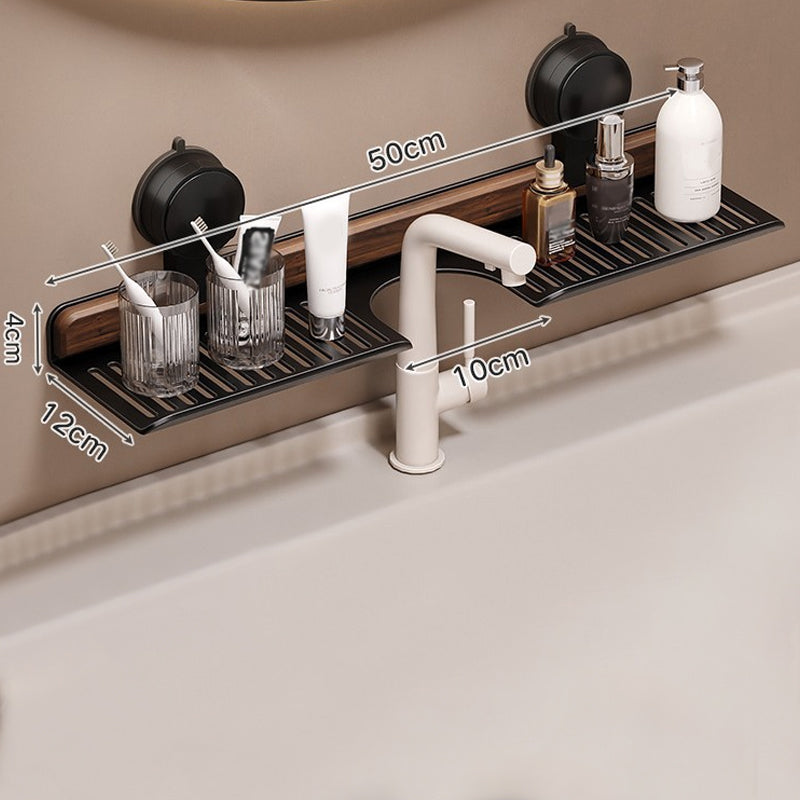 GlideHold® BathroomRack™: Moderne Sugning Badeværelsesstativ Med U-Rilledesign