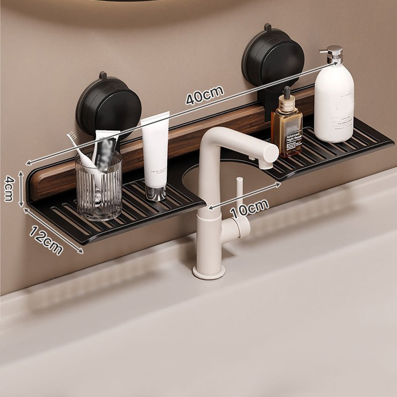 GlideHold® BathroomRack™: Moderne Sugning Badeværelsesstativ Med U-Rilledesign