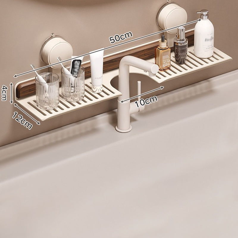 GlideHold® BathroomRack™: Moderne Sugning Badeværelsesstativ Med U-Rilledesign