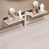 GlideHold® BathroomRack™: Moderne Sugning Badeværelsesstativ Med U-Rilledesign