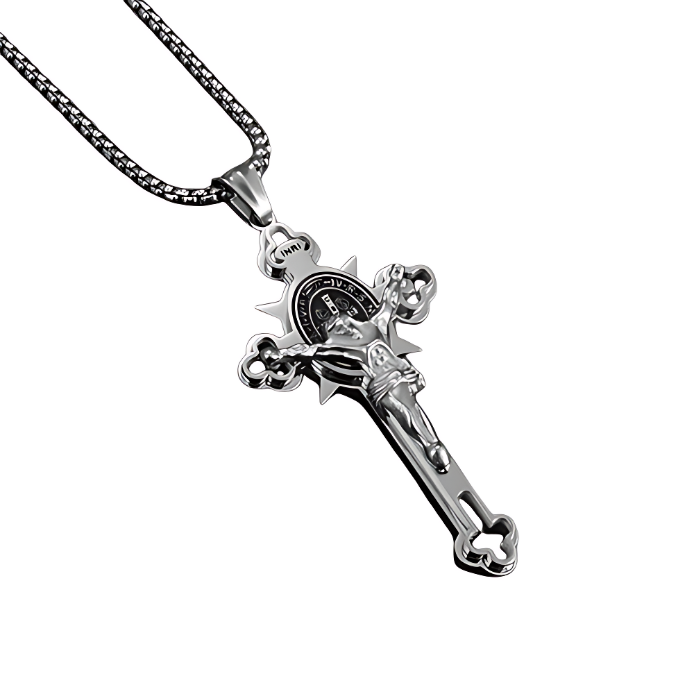 Jewelance™ CrossProtection 1+1 GRATIS: Åndelig Beskyttelse Kors Vedhæng Halskæde Med Gaveæske