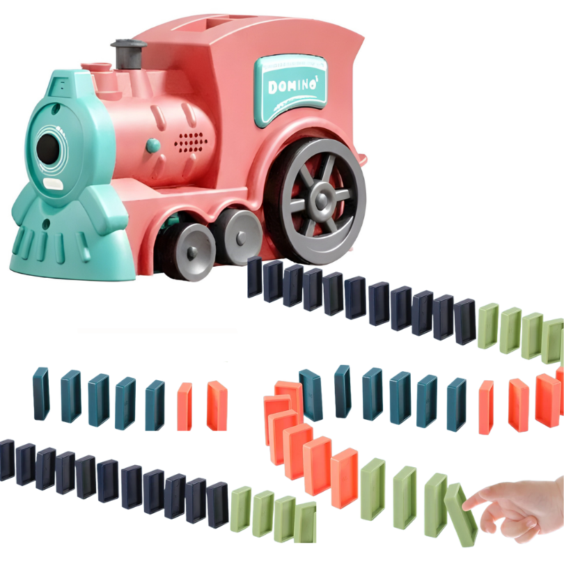 Kletshuts™ DominoTrain - Automatisk Domino Lægning Tog Sæt