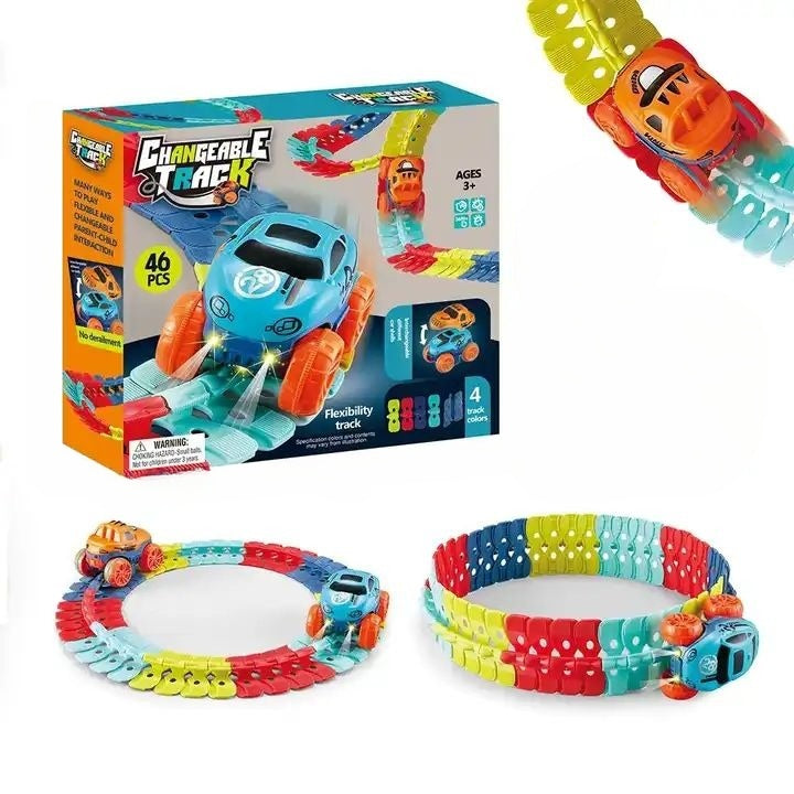 Kletshuts™ RaceTrack: Uddannelsesmæssig Sjov Kreativ Fleksibel Race Bil Bane