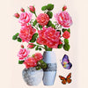 FloralSticker 2+2 GRATIS: Elegant Hus Indretning Selv Klæbende Blomster Klistermærker