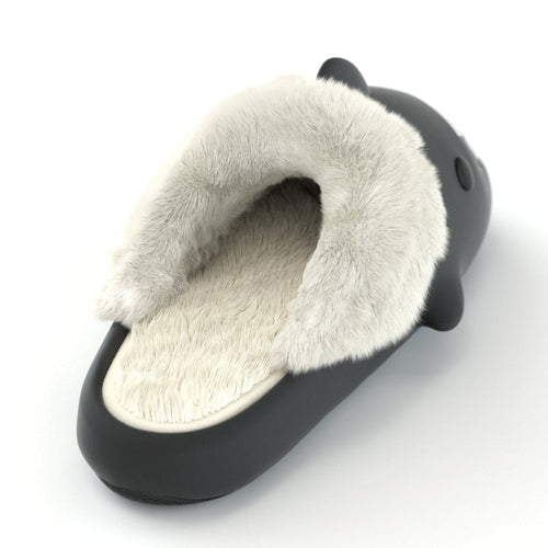 Happy™ PlushSlippers - Skridsikker Vinter Haj-slides