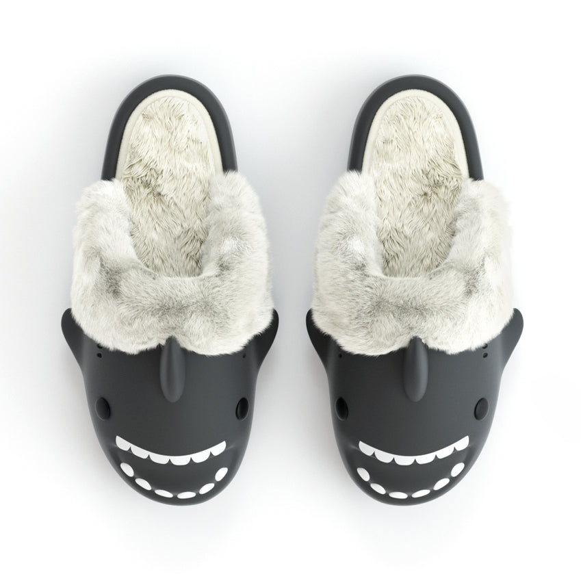 Happy™ PlushSlippers - Skridsikker Vinter Haj-slides