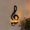 Ledsen™ CandleHolder - Musiknote Vægmonteret Lysestage