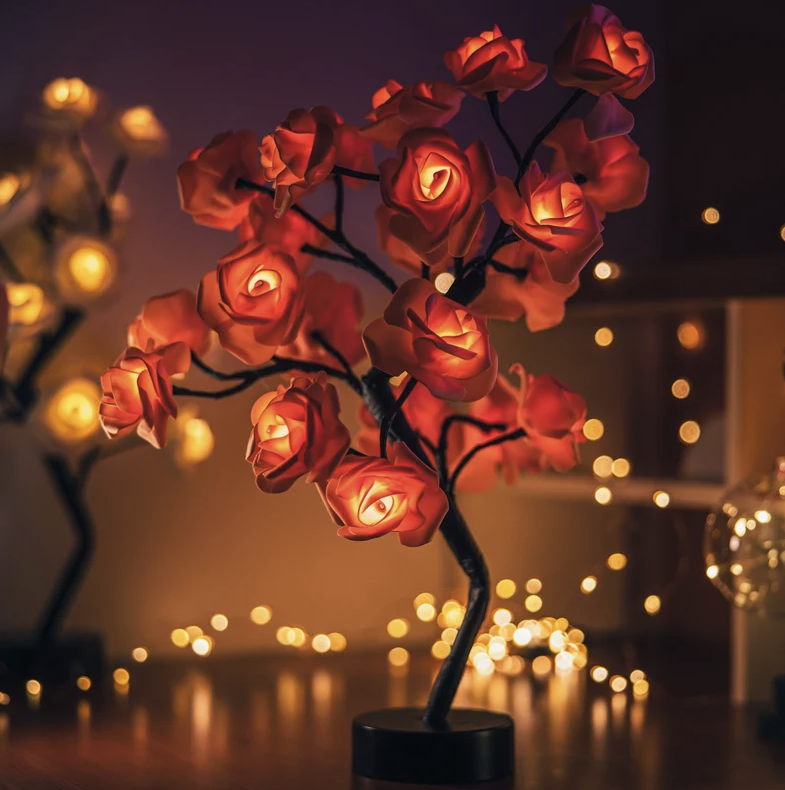 Leddi™ Rose - Forever Rose Blomst Lampe