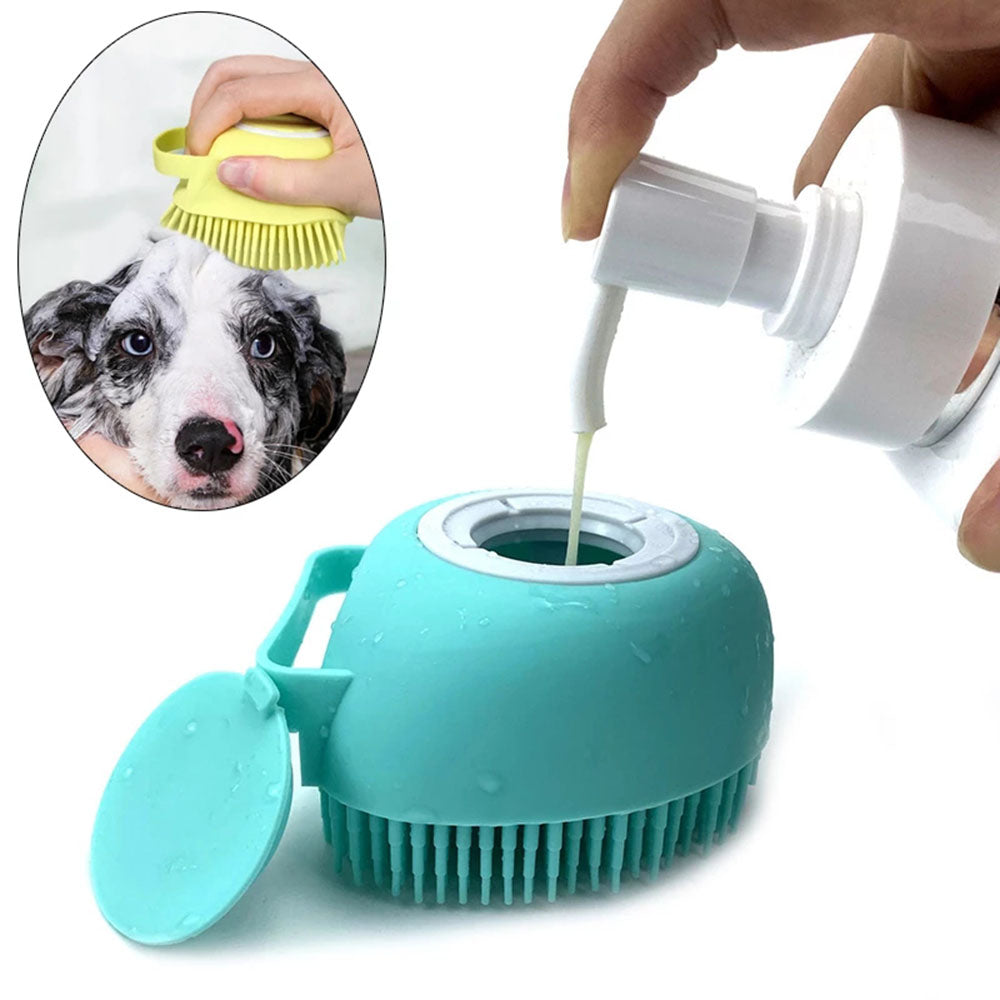 DogCatFri™ BathBrush - Massagebørste i Silikone Til Kæledyr Med Shampooboks